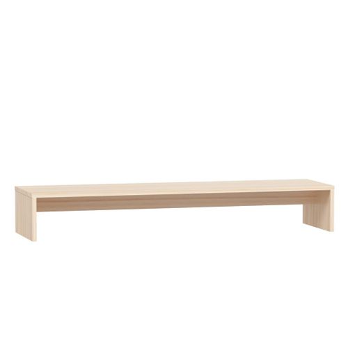 Support de moniteur 100x27x15 cm Bois de pin solide - Photo n°3; ?>