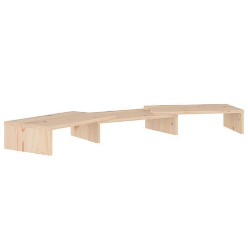 Support de moniteur 80x24x10,5 cm Bois de pin solide - Photo n°2; ?>