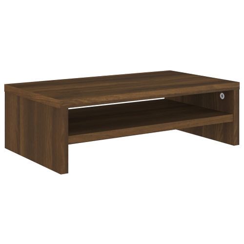 Support de moniteur Chêne marron 42x24x13 cm Bois d'ingénierie - Photo n°2; ?>