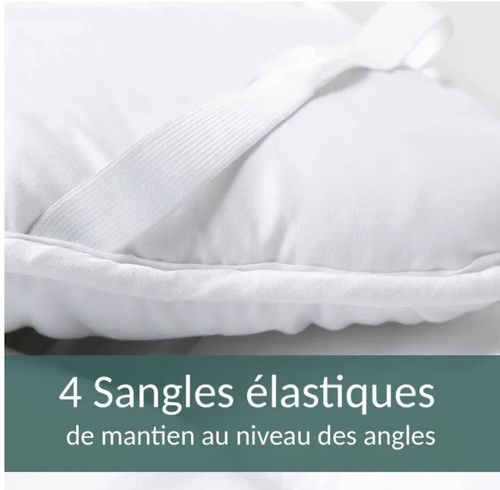 Surmatelas Kimba en microfibre 5 cm - Hypoallergénique et anti-acarien - Photo n°3; ?>