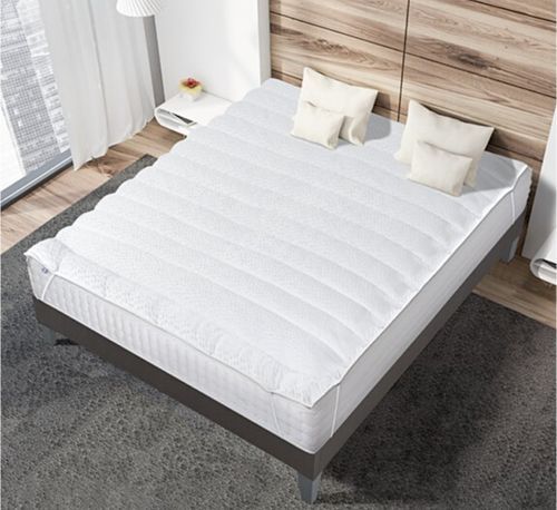 Surmatelas Wellness fibres creuses 4 cm - Confort doux et accueil moelleux - Photo n°3; ?>