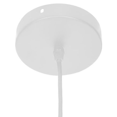 Suspension en métal - Ø 15 x H 19 cm - Blanc - Photo n°2; ?>