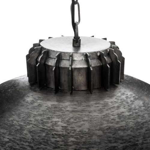 Suspension en métal - E27 - 40 W - H. 31 cm - Gris foncé - Photo n°3; ?>