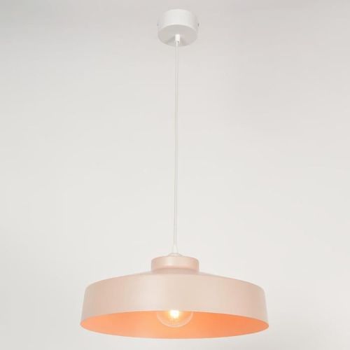 Suspension industrielle - Métal peint - Ø 41 cm - Peche - Photo n°2; ?>