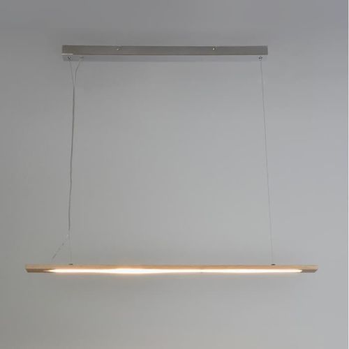 Suspension LED intégrée en bois - 100 x 5 x 125 cm - MALMO - Photo n°3; ?>