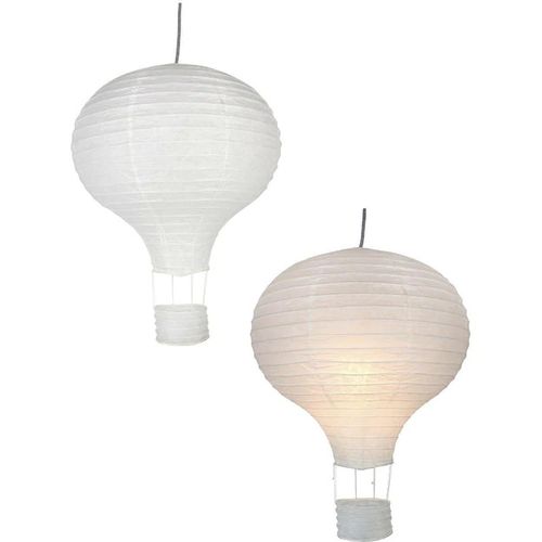 Suspension montgolfiere blanc Iris H 50 cm - Photo n°3; ?>