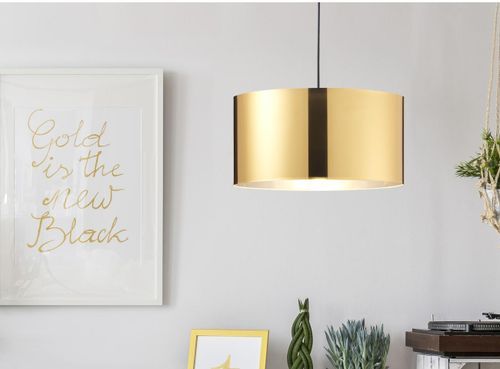 Suspension PVC doré et chromé Veli - Photo n°2; ?>