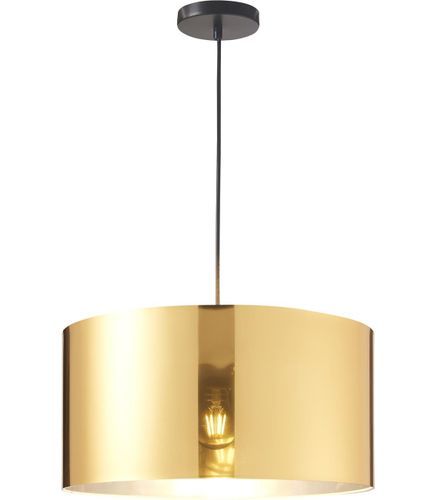 Suspension PVC doré et chromé Veli - Photo n°3; ?>