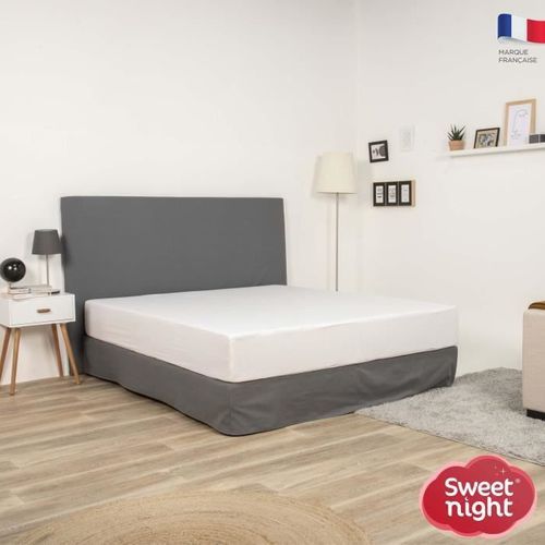 SWEET NIGHT Protege Matelas Imperméable Et Anti Acariens - 140 X 190/200 Cm - Blanc 8 SWEET NIGHT Protege matelas imperméable et anti acariens - 140 x 190/200 cm - Blanc - Photo n°2; ?>