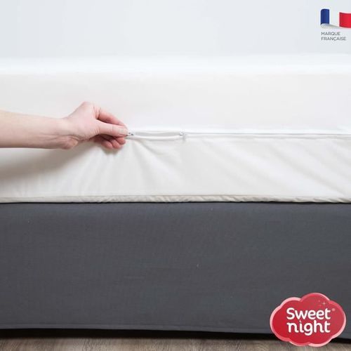 SWEET NIGHT Rénove matelas imperméable - 160 x 200 cm - Blanc - Photo n°3; ?>