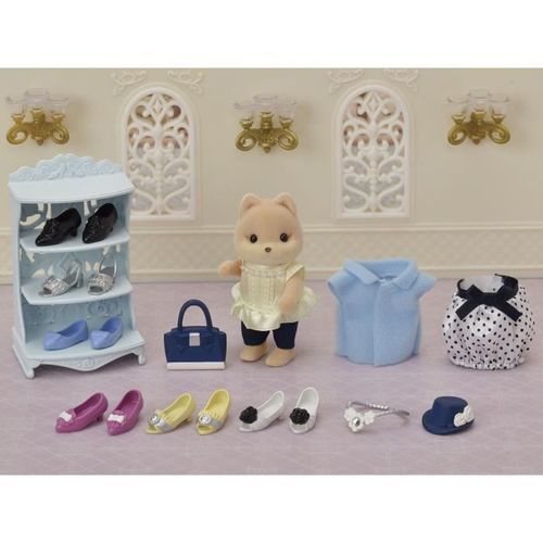 SYLVANIAN FAMILIES La valisette de mode et grande soeur chien caramel Pour Enfant - Le village - Photo n°3; ?>