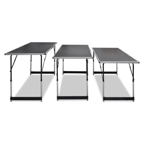 Table à coller 3 pcs pliable Hauteur réglable - Photo n°3; ?>