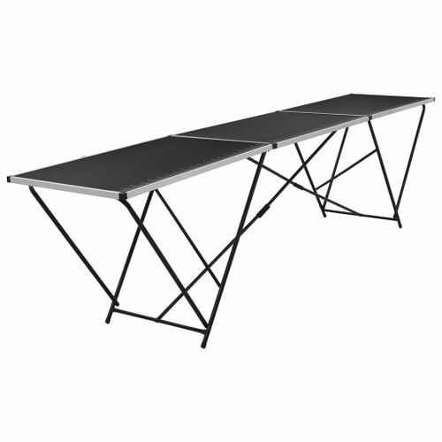 Table à coller pliable MDF et aluminium 300 x 60 x 78 cm - Photo n°2; ?>