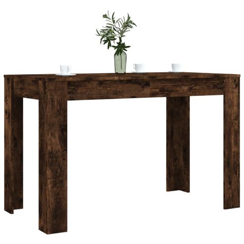 Table à dîner chêne fumé 120x60x76 cm bois d'ingénierie - Photo n°3; ?>