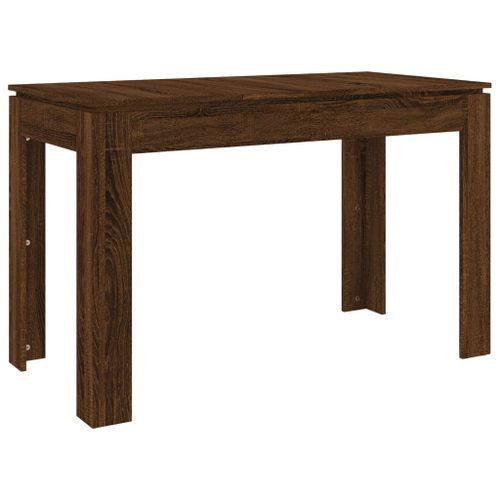 Table à dîner Chêne marron 120x60x76 cm bois d'ingénierie - Photo n°2; ?>