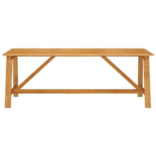 Table à dîner de jardin 206x100x74 cm Bois d'acacia massif - Photo n°2; ?>