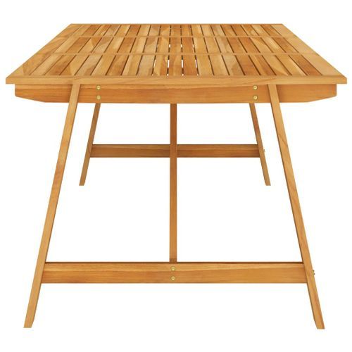 Table à dîner de jardin 206x100x74 cm Bois d'acacia massif - Photo n°3; ?>