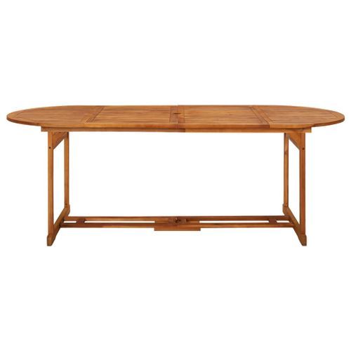 Table à dîner de jardin 220x90x75 cm Bois d'acacia massif 2 - Photo n°2; ?>