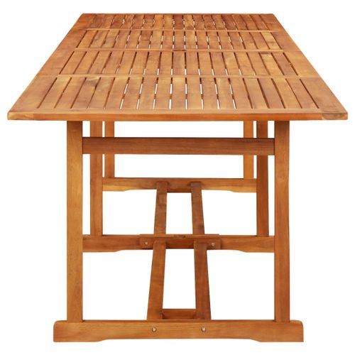 Table à dîner de jardin 280x90x75 cm Bois d'acacia massif 2 - Photo n°3; ?>