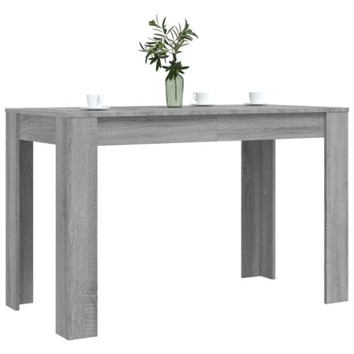 Table à dîner sonoma gris 120x60x76 cm bois d'ingénierie - Photo n°3; ?>