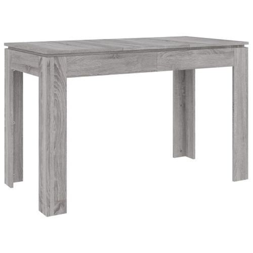 Table à dîner sonoma gris 120x60x76 cm bois d'ingénierie - Photo n°2; ?>