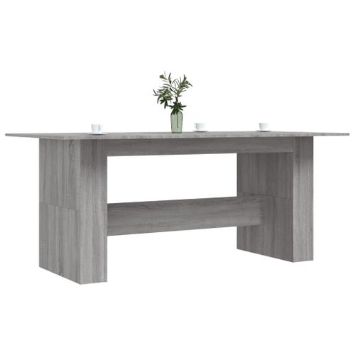 Table à dîner sonoma gris 180x90x76 cm bois d'ingénierie - Photo n°3; ?>