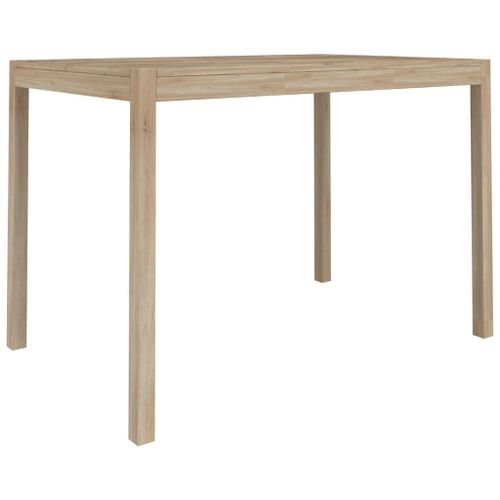 Table à manger 110x70x75 cm bois d'acacia solide - Photo n°2; ?>