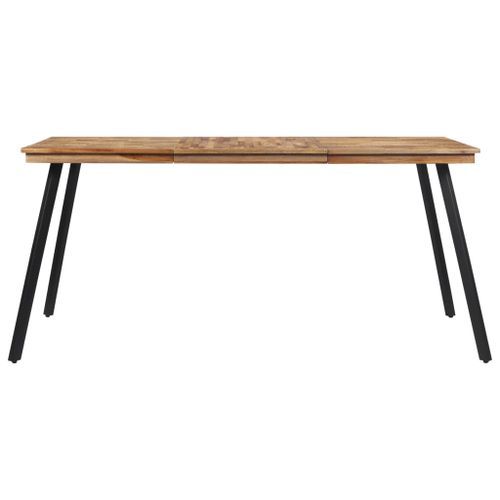 Table à manger 169x98,5x76 cm bois massif de teck - Photo n°2; ?>