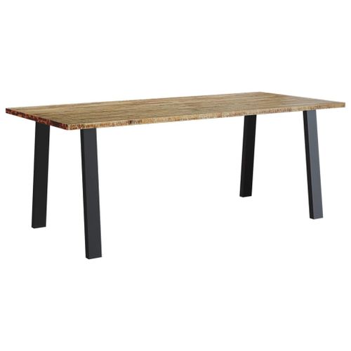 Table à manger 200x90x75 cm bois d'acacia solide - Photo n°2; ?>