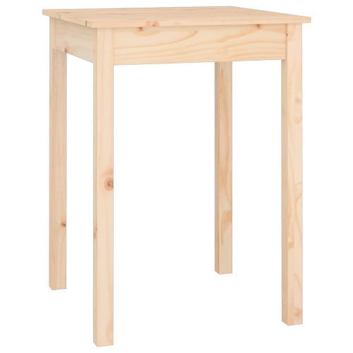 Table à manger 55x55x75 cm Bois massif de pin - Photo n°2; ?>