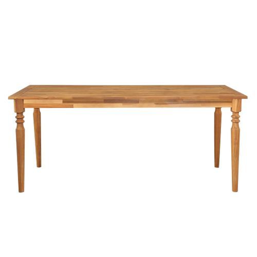 Table à manger bois d'acacia massif finition à l'huile Roza 180 cm - Photo n°2; ?>