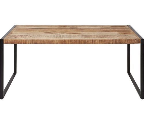 Table à manger bois de manguier et acier noir Bela 180 cm - Photo n°2; ?>