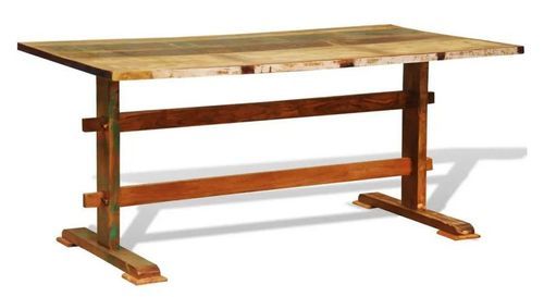 Table à manger bois de récupération massif Oshna 180 cm - Photo n°3; ?>