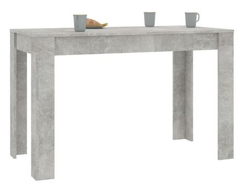 Table à manger bois gris effet béton Kinsa 120 cm - Photo n°3; ?>