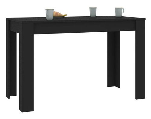 Table à manger bois noir Kinsa 120 cm - Photo n°3; ?>