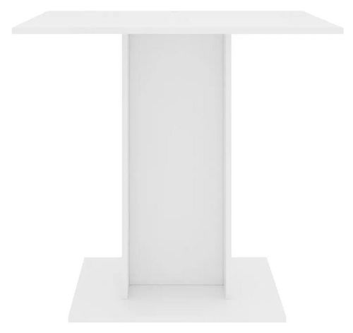 Table à manger carrée bois blanc Lerina 80 cm - Photo n°3; ?>