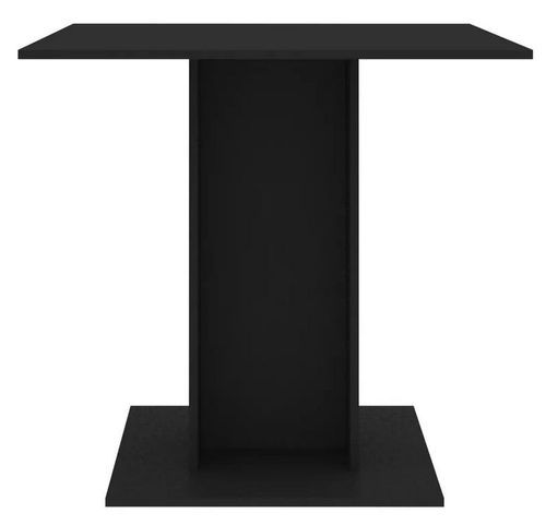 Table à manger carrée bois noir Lerina 80 cm - Photo n°3; ?>