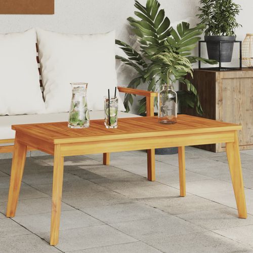 Table à manger de jardin 100x55x45 cm bois massif d'acacia - Photo n°2; ?>