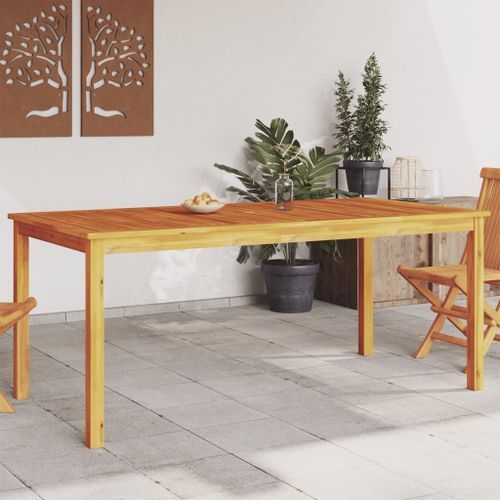 Table à manger de jardin 180x90x75 cm bois massif d'acacia - Photo n°2; ?>