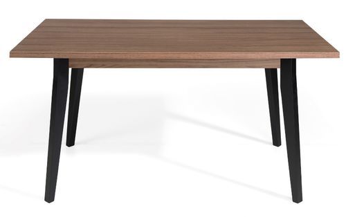 Table à manger en bois marron et pieds bois noir Kalieto 160 cm - Photo n°2; ?>