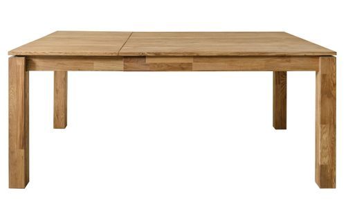 Table à manger extensible carrée en bois de chêne massif naturel 120 à 180 cm Loka - Photo n°3; ?>