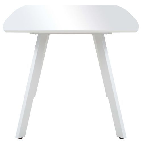 Table à manger rectangulaire blanc brillant Vilna 180 - Photo n°2; ?>