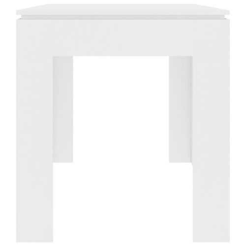 Table à manger rectangulaire bois blanc mat Modra 140 cm - Photo n°3; ?>