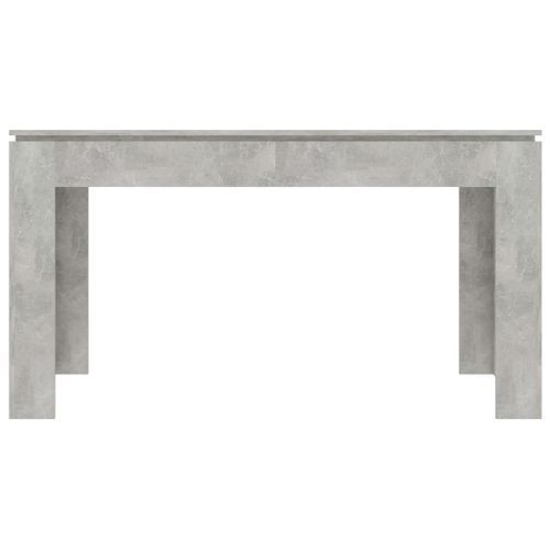 Table à manger rectangulaire bois gris béton Modra 140 cm - Photo n°3; ?>