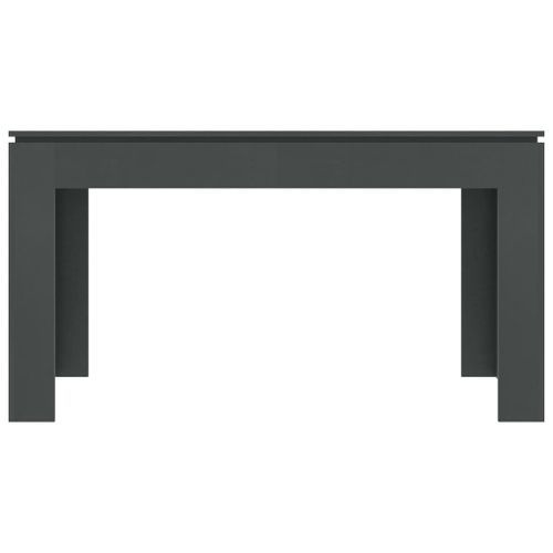 Table à manger rectangulaire bois gris Modra 140 cm - Photo n°3; ?>