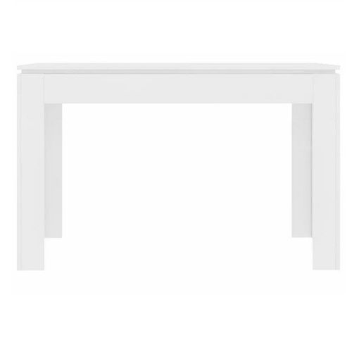 Table à manger rectangulaire bois blanc Jonan 120 cm - Photo n°2; ?>