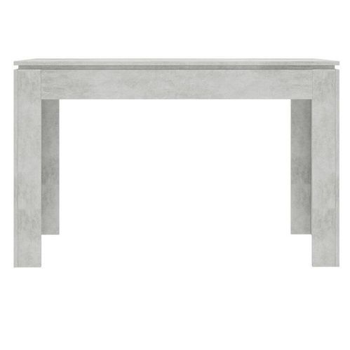 Table à manger rectangulaire bois gris béton Jonan 120 cm - Photo n°2; ?>