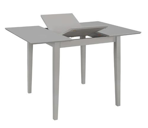 Table à manger rectangulaire extensible bois et hévéa massif gris Linkeo - Photo n°2; ?>