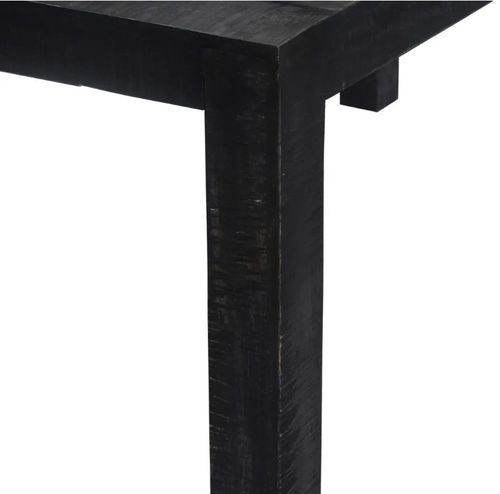 Table à manger rectangulaire manguier massif noir Pinkie 118 cm - Photo n°3; ?>