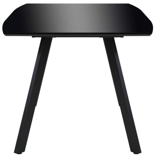 Table à manger rectangulaire noir brillant Vilna 180 - Photo n°2; ?>